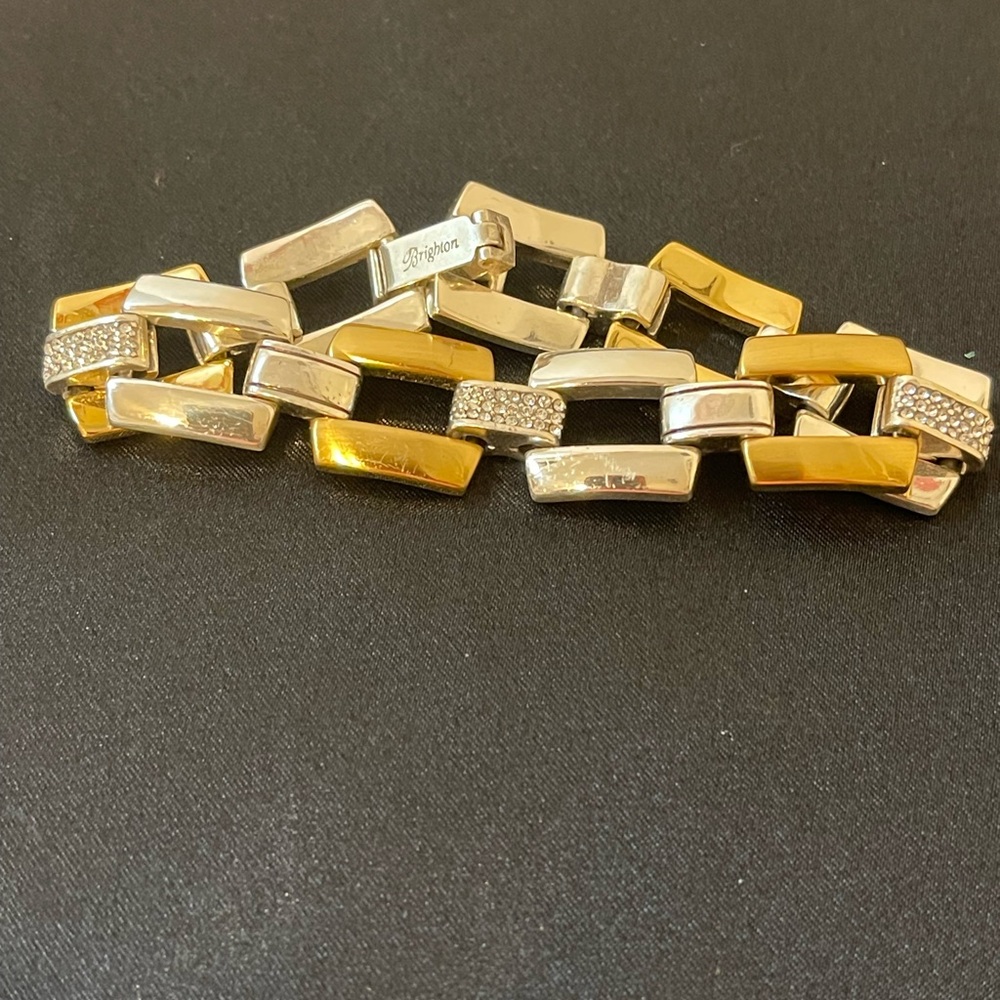 Brighton Two-Tone Gold and Silver Link Bracelet - Picture 6 of 6